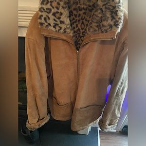 Suede/Fur Reversible Coat